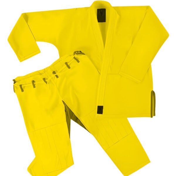 New Custom Yellow Judo Uniform With Custom Logo